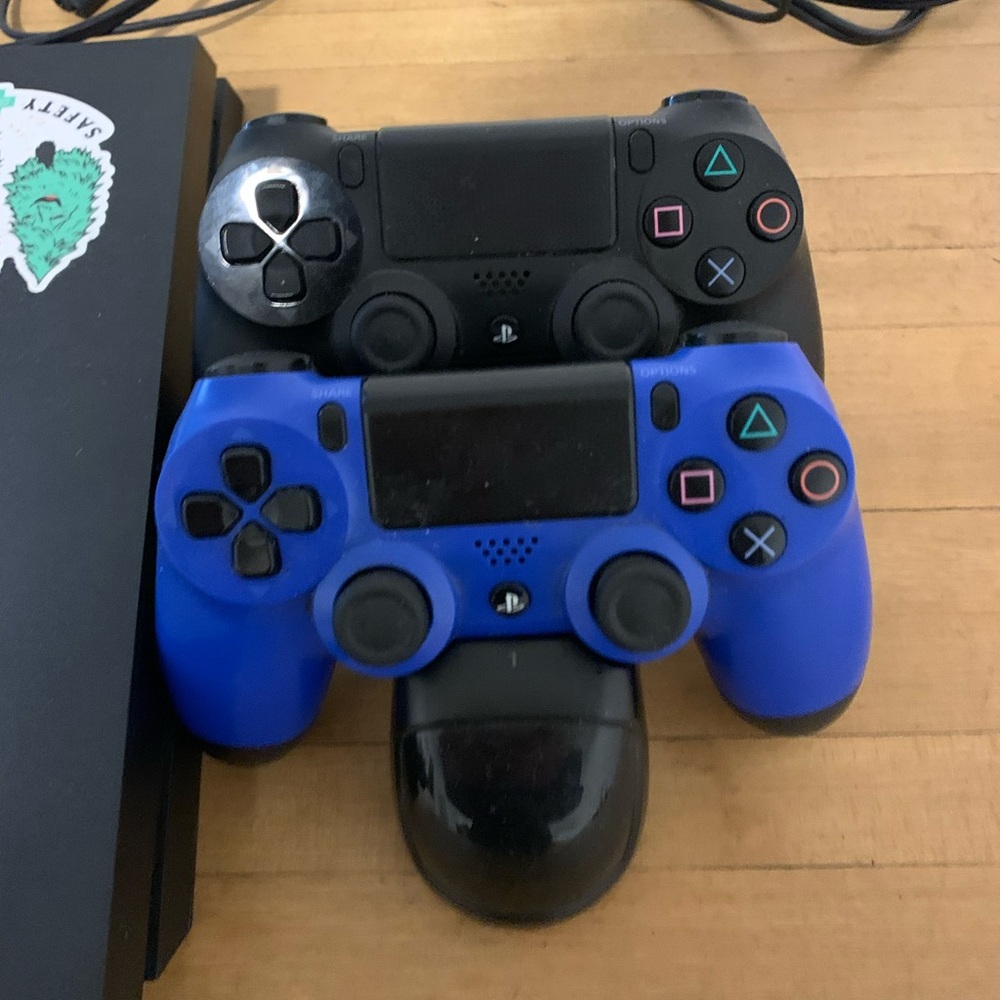PlayStation 4 with accessories